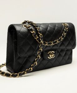 Chanel Classic Small Crossbody Bag 9.1in/ 23cm Black Gold Hardware For Women A01113 Y01864 C3906 - Image 5