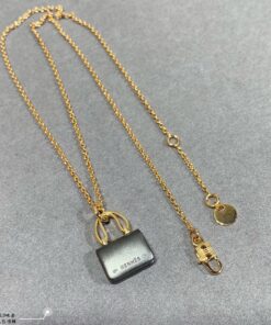 Hermes Constance Amulets Pendant Necklace Gold Tone For Women - Image 4
