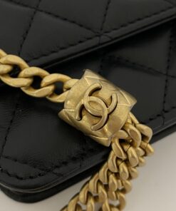 Chanel Wallet With Strap Black For Women, Women’s Bags 6.7in/17cm - Image 4