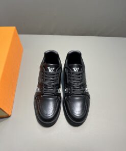 Alternative view of Louis Vuitton Trainer Sneaker Mix Of Materials Black For Men
