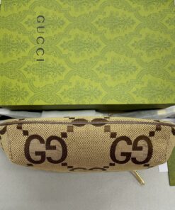 Gucci Jumbo GG Belt Bag Camel And Ebony Jumbo GG Canvas 15.3in/39cm GG 696031 UKMDG 2570 - Image 13
