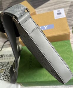 Gucci GG Embossed Bag Grey GG Embossed For Men 10.2in/26cm GG 406410 1W3CN 1275 - Image 10
