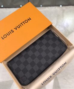 Alternative view of Louis Vuitton Zippy Wallet Vertical Damier Graphite Canvas For Men, 7.9in/20cm – N63095