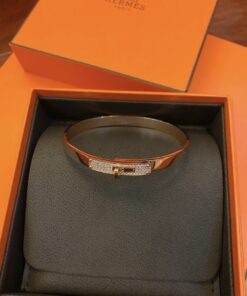 Hermes Kelly Bracelet Rose Gold For Women