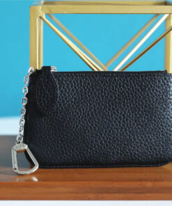 Louis Vuitton Key Pouch Mahina Black For Women, Women’s Wallets 5.1in/13cm M69532
