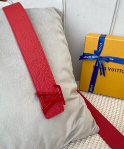 Louis Vuitton Iconic Reversible LV Belt Red for Women