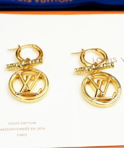 Alternative view of Louis Vuitton Baby Louise Earrings Gold Hardware For Women