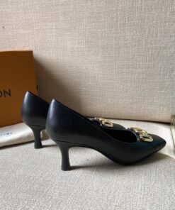 Louis Vuitton Women’s Rotary Pump Black For Women LV 1AAE24 - Image 4