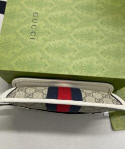 Gucci Ophidia Belt Bag Beige And Ebony GG Supreme Canvas, A Material With Low Environmental Impact 8.7in/22cm GG 674081 96IWT 9794 - Image 15