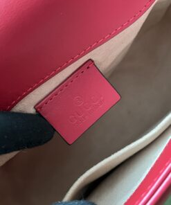 Gucci GG Marmont Mini Top Handle Bag Red For Women 8.3in/21cm - Image 5