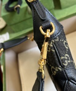Gucci Jackie 1961 Mini Shoulder Bag Black And Ivory GG Denim Jacquard For Women 7.5in/19cm GG 685127 UN3AG 1294 - Image 4
