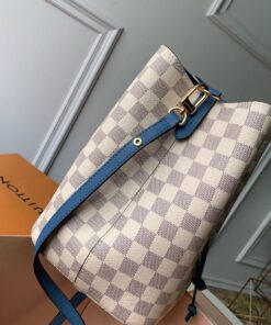 Louis Vuitton NeoNoe MM Bucket Bag Damier Azur Canvas Bleuet Blue For Women, Shoulder And Crossbody Bags, 10.2in/26cm – N40153 - Image 5