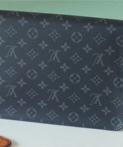Alternative view of Louis Vuitton S Lock A4 Pouch Taurillon Black For Men, Shoulder And Crossbody Bags, 10.6in/27cm