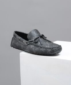 Louis Vuitton Driver Moccasin Black Virgil Abloh For Men LV - Image 5