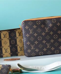 Louis Vuitton Trio Messenger Monogram Stripes Brown For Men, Men’s Bags, Shoulder And Crossbody Bags 9.8in/25cm LV M45965 - Image 3