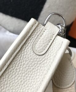Hermes Evelyne 16 Amazone Bag Beige With Silver-Toned Hardware For Women, Shoulder and Crossbody Bags 6.3in/16cm - Image 7