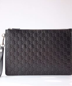 Gucci Microguccissima Pouch Black For Men, Men’s Pouch 12in/31cm GG