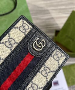 Gucci Ophidia GG Wallet Beige and Blue For Men 4.3in/11cm GG 597606 96IWN 4076 - Image 6