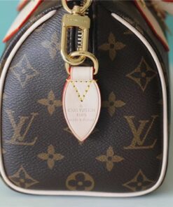 Louis Vuitton Speedy Bandouliere 20 Top Handle Bag 7.9in/ 20cm Black Monogram Canvas Gold Hardware For Women M46234 - Image 5
