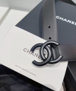 Alternative view of Chanel Interlocking C Buckle Belt Black For Women