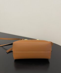 Fendi By The Way Brown Mini Bag For Women 20.5cm/8.1in 8BS067 ABVL F0NYJ - Image 7