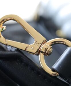 Louis Vuitton Alma BB Top Handle Bag 9.6in/ 24.5cm Black Gold Hardware For Women M59793 - Image 4