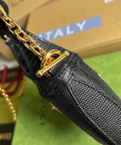 Gucci Jackie 1961 Mini Shoulder Bag Black For Women, Women’s Bags 7.5in/19cm GG - Image 4
