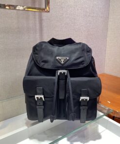 Alternative view of Prada Small Re-Nylon Backpack Black For Women 11in/28cm 1BZ677_RV44_F0002_V_OOO