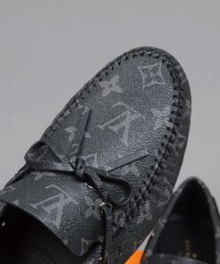 Louis Vuitton Driver Moccasin Black Virgil Abloh For Men LV - Image 4