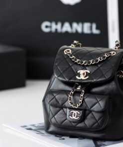 Alternative view of Chanel Backpack 7in/ 18cm Black Gold Hardware For Women