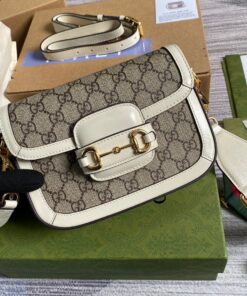 Alternative view of Gucci Horsebit 1955 GG Mini Bag White For Women 8in/21cm