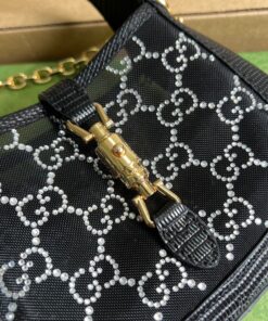 Alternative view of Gucci Jackie 1961 Mini Shoulder Bag Black For Women, Women’s Bags 7.5in/19cm GG