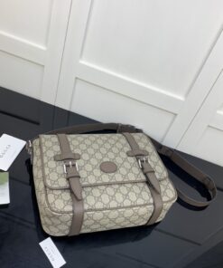 Gucci Messenger Bag Black For Men 28cm GG 658542 K9GSN 8358 - Image 9