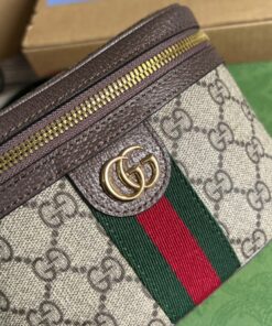 Gucci Ophidia Belt Bag With Web Beige/Ebony Soft GG Supreme Canvas 7.1in/18cm GG 699765 96IWG 8745 - Image 13