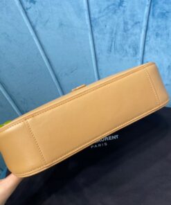 Saint Laurent LE 5 À 7 Hobo Bag In Smooth Beige For Women 9in/23cm YSL 6572282R20W9832 - Image 4