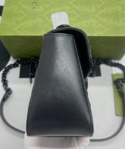 Gucci Marmont Mini Top Handle Bag Black For Women, Women’s Bags 8.3in/21cm GG - Image 3
