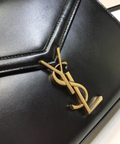 Saint Laurent Cassandra Medium Top Handle Bag In Grain Black For Women 9.6in/24.5cm YSL 623931BOW0W1000 - Image 3