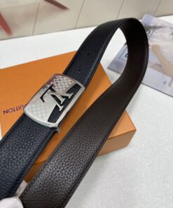 Louis Vuitton Initiales Reversible 40mm Belt Silver Hardware For Men