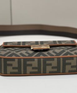 Fendi Baguette Khaki For Women, Women’s Handbags, Shoulder And Crossbody Bags, 10.6in/27cm FF 8BR600 - Image 8