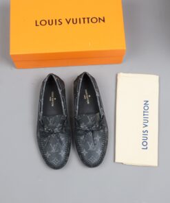 Louis Vuitton Driver Moccasin Black Virgil Abloh For Men LV - Image 3
