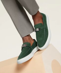 Alternative view of Hermes Game Slip-on Sneakers Vert Bouteille For Men H241851ZH14420