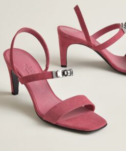 Hermes Glamour 75 Sandal Aphrodite Pink For Women H231062Z 8H355 - Image 4