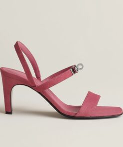Hermes Glamour 75 Sandal Aphrodite Pink For Women H231062Z 8H355 - Image 5
