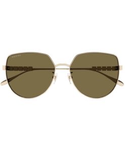 Alternative view of Gucci Butterfly Sunglasses Brown GG1435SA 00258