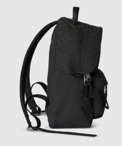 Gucci Medium GG Backpack With Web Black For Men 14.2in/36cm 824624 FAEHZ 1042 - Image 5
