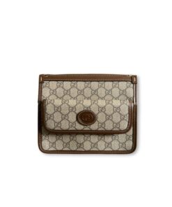 Gucci Messenger With Interlocking G Beige And Ebony Brown Bag For Men 8in/21cm GG 674164 92THG