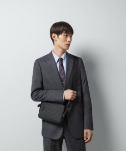 Alternative view of Gucci Rubber-Effect Small Crossbody Bag Black For Men 9.4in/24cm 771293 AAC4D 1000