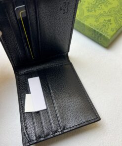 Gucci GG Marmont Bi-Fold Wallet Black For Men 4.3in/11cm 428726 1T56F 1000 - Image 6