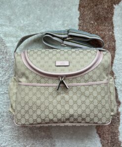 Gucci Original GG Baby Changing Bag Brown For Women, Women’s Bags 16.9in/43cm GG
