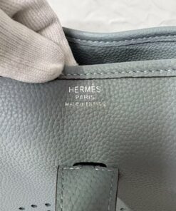 Hermes Evelyne III 29 Bag Light Blue With Silver-Toned Hardware For Women, Shoulder and Crossbody Bags 11.4in/29cm H056277CK18 - Image 5